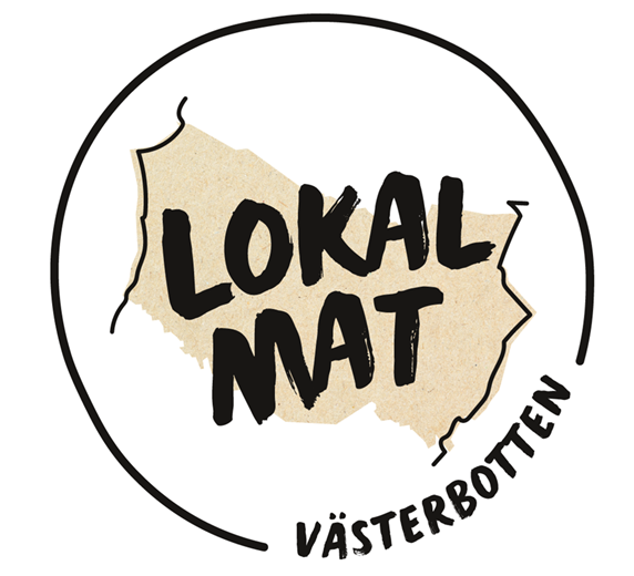 En logga med texten Lokal mat Västerbotten