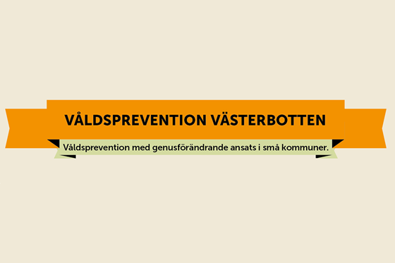 Illustration vepa med texten Våldsprevention Västerbotten.