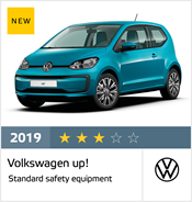 Volkswagen up! - Euro NCAP Results December 2019 - 3 stars