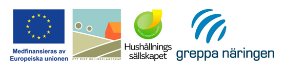 Logotyper, EU, Ett rikt odlingslandskap, Hushållningssällskapet, Greppa näringen.
