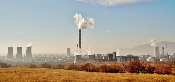 Industries polluting the air